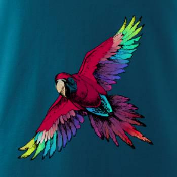 Papagáj kreslený letiaci