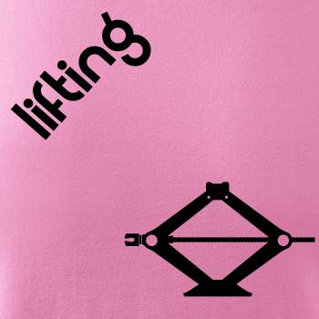 Lifting nápis šikmo