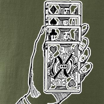 Poker ruka s kartami