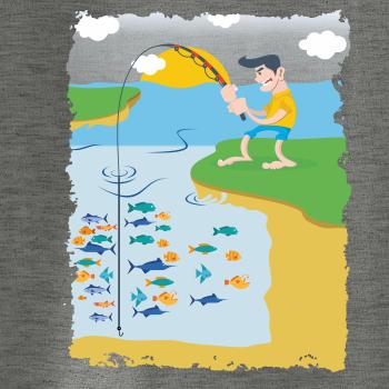 Rybár, ktorý má smolu farebný