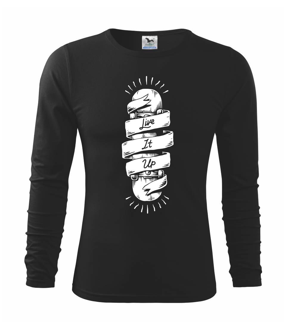 Longboard a Skatebord - Skate live if up - Tričko detské Long Sleeve