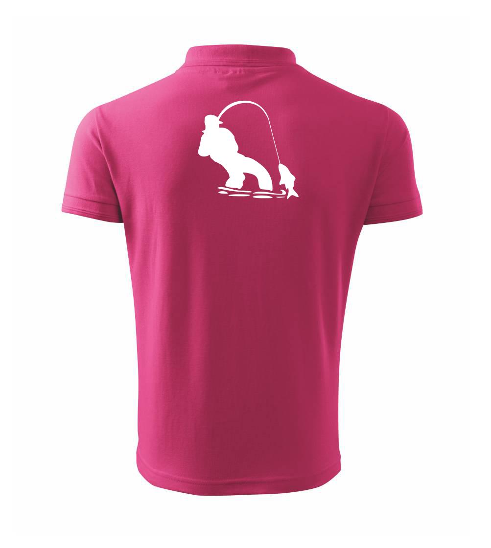 Rybár ťahajúce rybu Rybár ťahajúce rybu