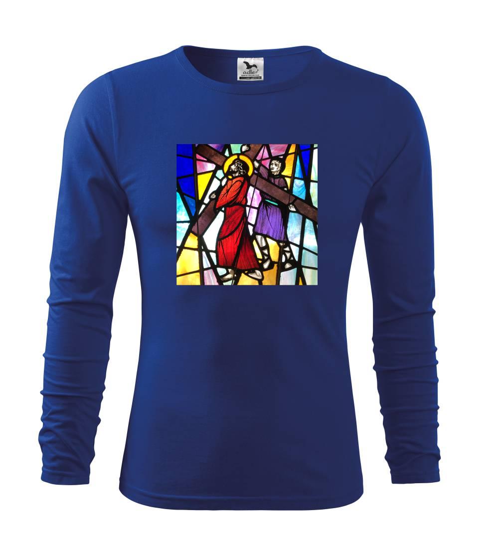 Vitráž - Ježiš a kríž Vitráž - Ježiš a kríž