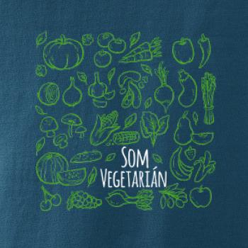 Som vegetarián - zelenina vo štvorci