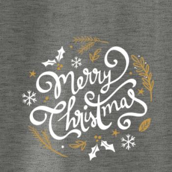 Merry christmas - nápis guľatý