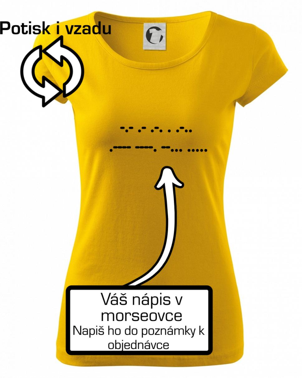 Morzeovka - váš nápis Morzeovka - váš nápis