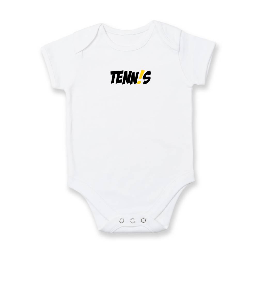 Tričká na tenis - Tenis nápis - Body dojčenské s krátkym rukávom
