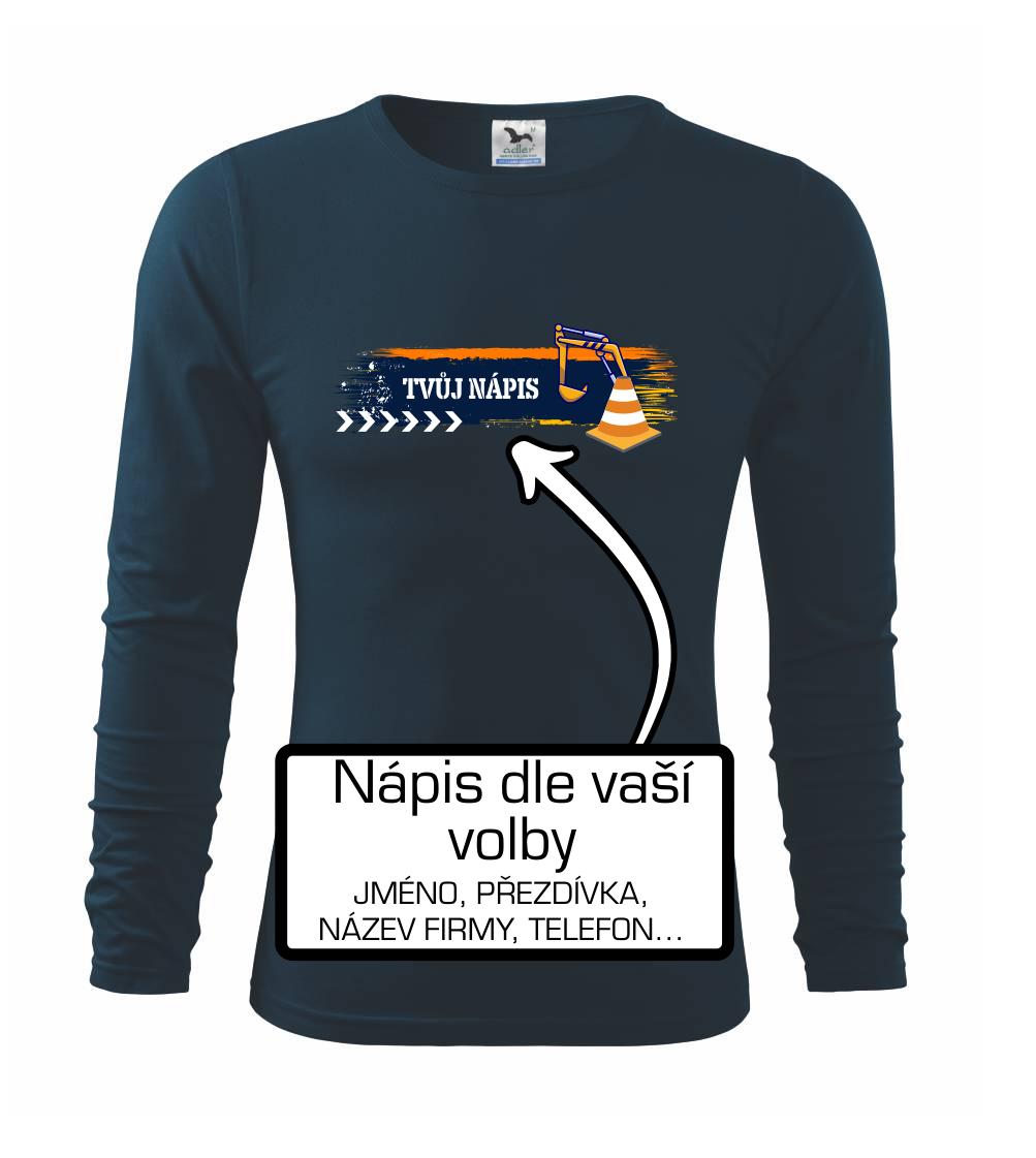 Stavba - vlastní nápis - bagrista