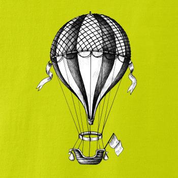 Teplovzdušný balón kreslený Teplovzdušný balón kreslený