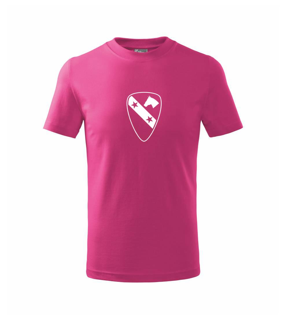 Vojenská tričká s potlačou - 1st Cavalry Division hviezdy - Tričko detské bavlnené