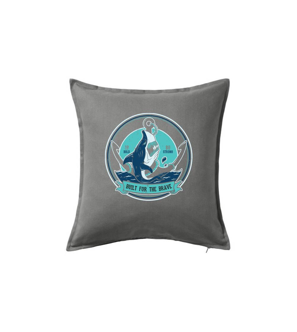 Tričká s potlačou ryby - Shark anch - Vankúš 50x50