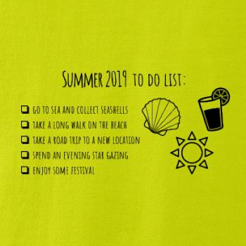 Summer 2019 to do list