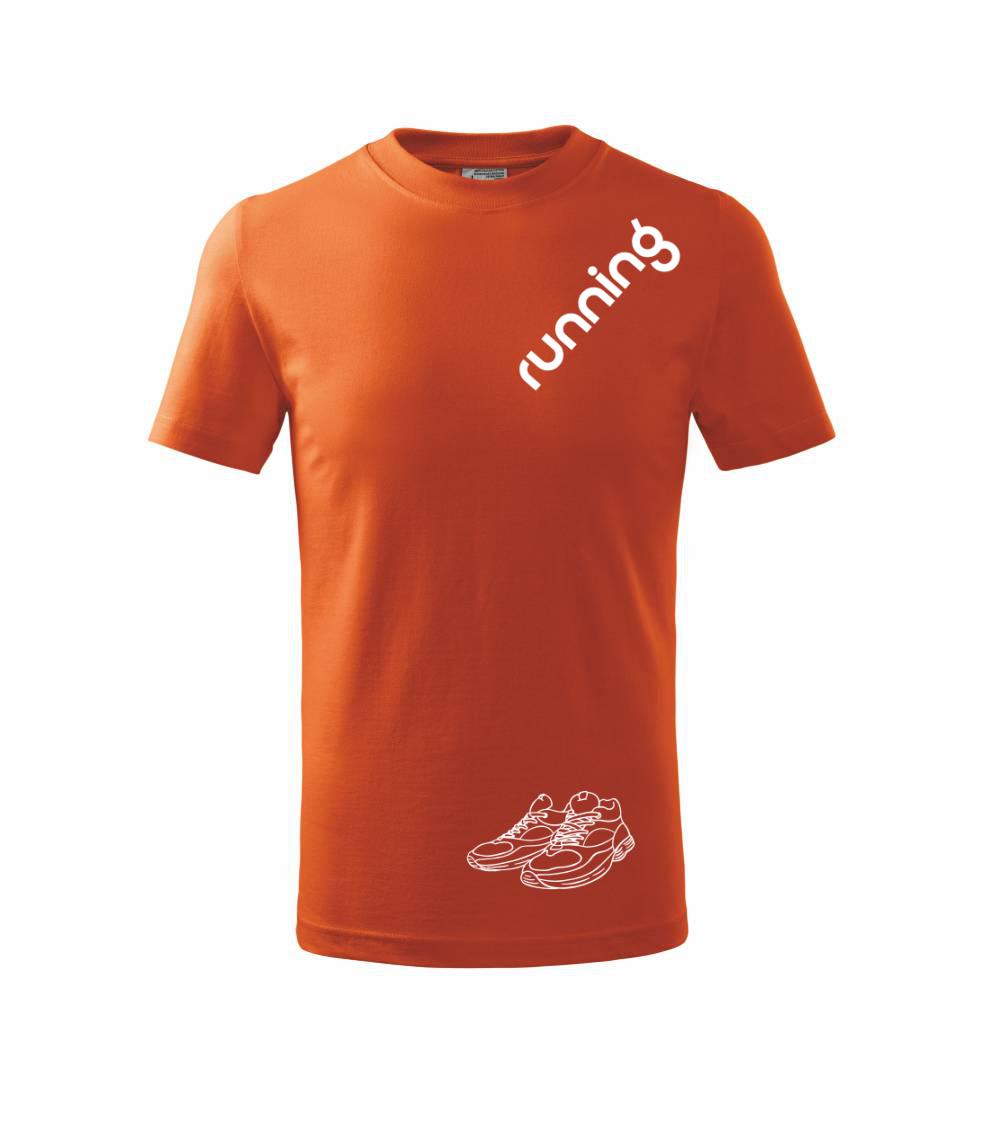 Running nápis šikmo