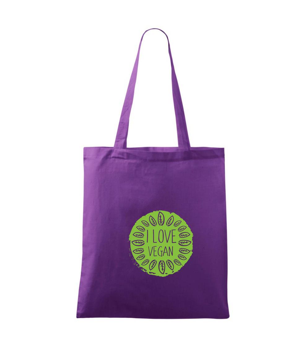 I love vegan v kruhu