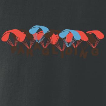 Paragliding nápis s padáky