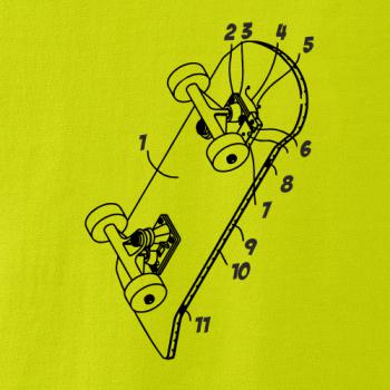 Skateboard nákres dosky