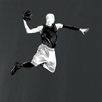 Basketbalista vo výskoku