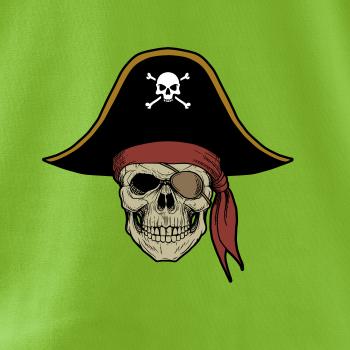  Pirátska lebka s klobúkom