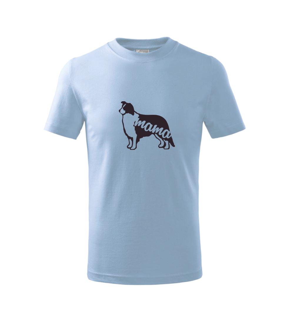 Borderská kólia mama obrys