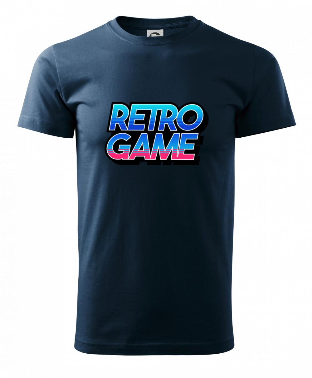 Retro game nápis farebný Retro game nápis farebný