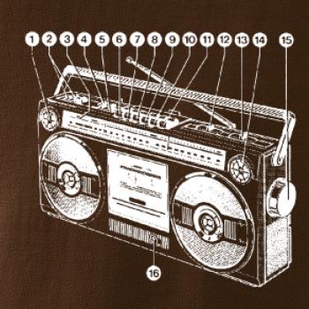 Nákres starý magnetofón