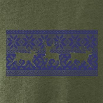 Jeleň vo vianočnom vzore Jeleň vo vianočnom vzore