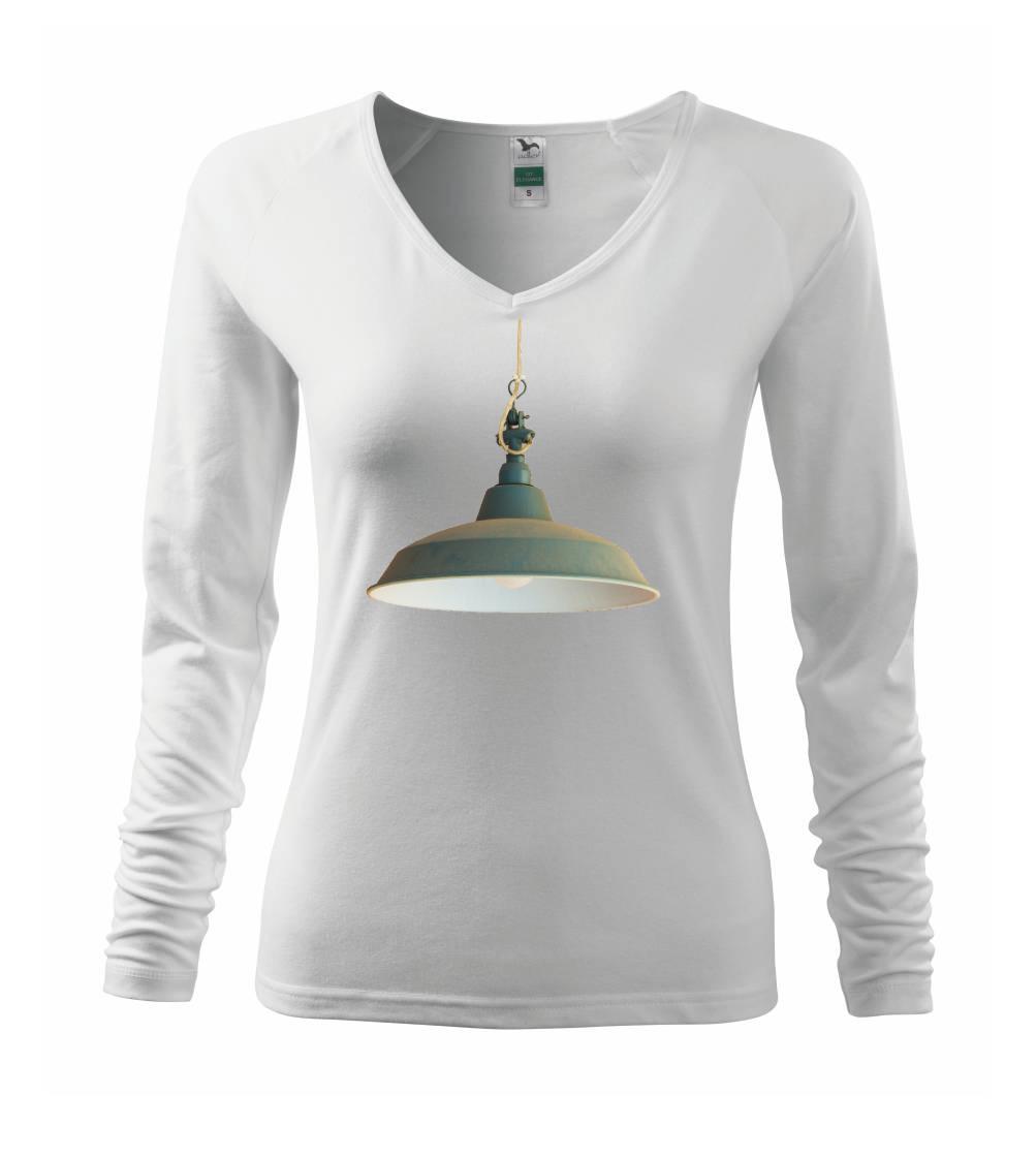 Grafické tričká - Retro lampa - Tričko dámske Elegance