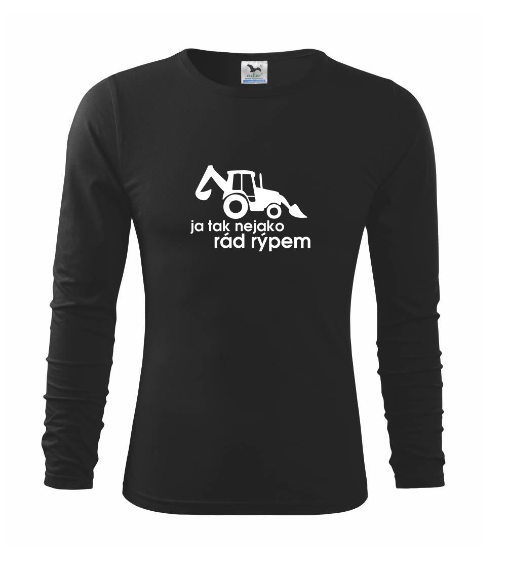 Traktorbagr - Ja tak nejako rád rýpem - Tričko detské Long Sleeve