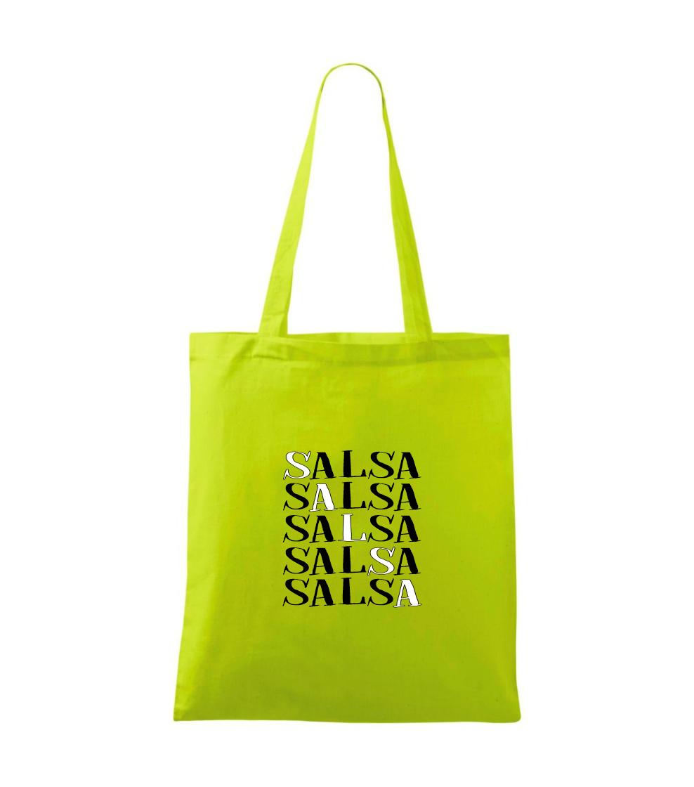 Tričká pre tanečníkov salsy - Salsa nápis - Taška bavlnená