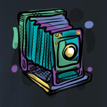 Foťák farebný starý - jedna šošovka