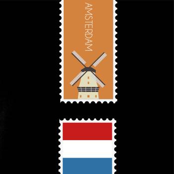 Amsterdam známka farebná