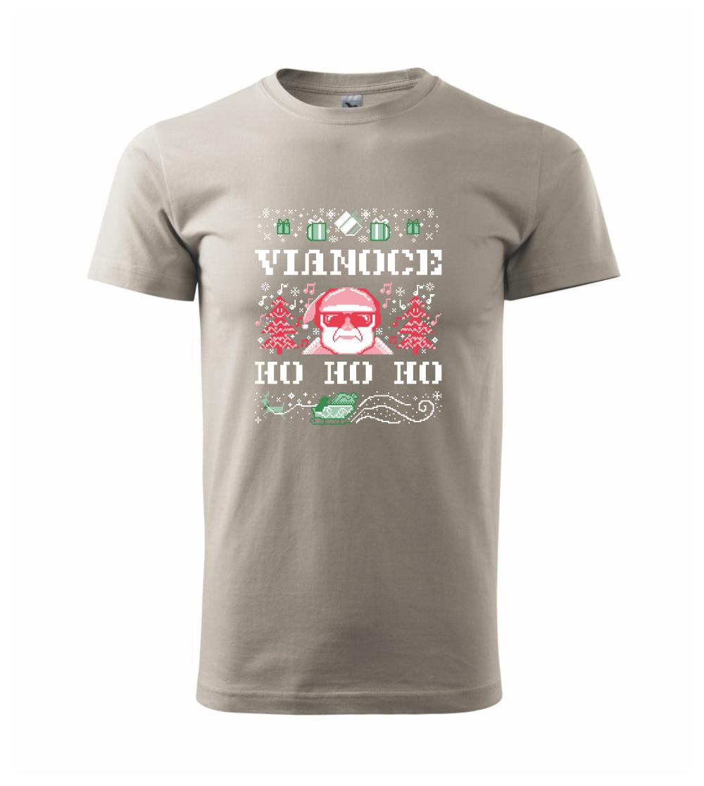 Vianočné tričká - Vianoce ho ho ho - Klasické pánske tričko vyššej gramáže