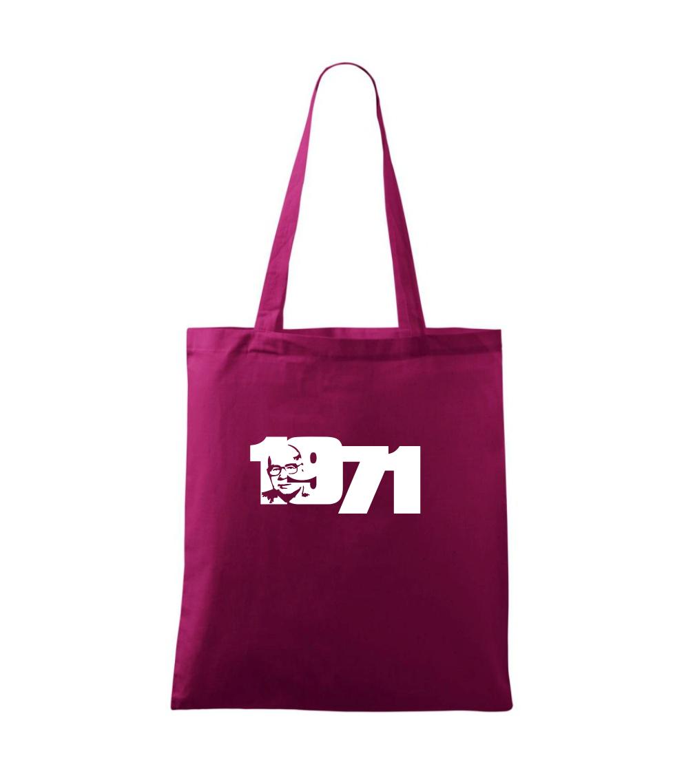 Trička s ročníkom 1971 - Husákovo dieťa - 1971 - Taška bavlnená