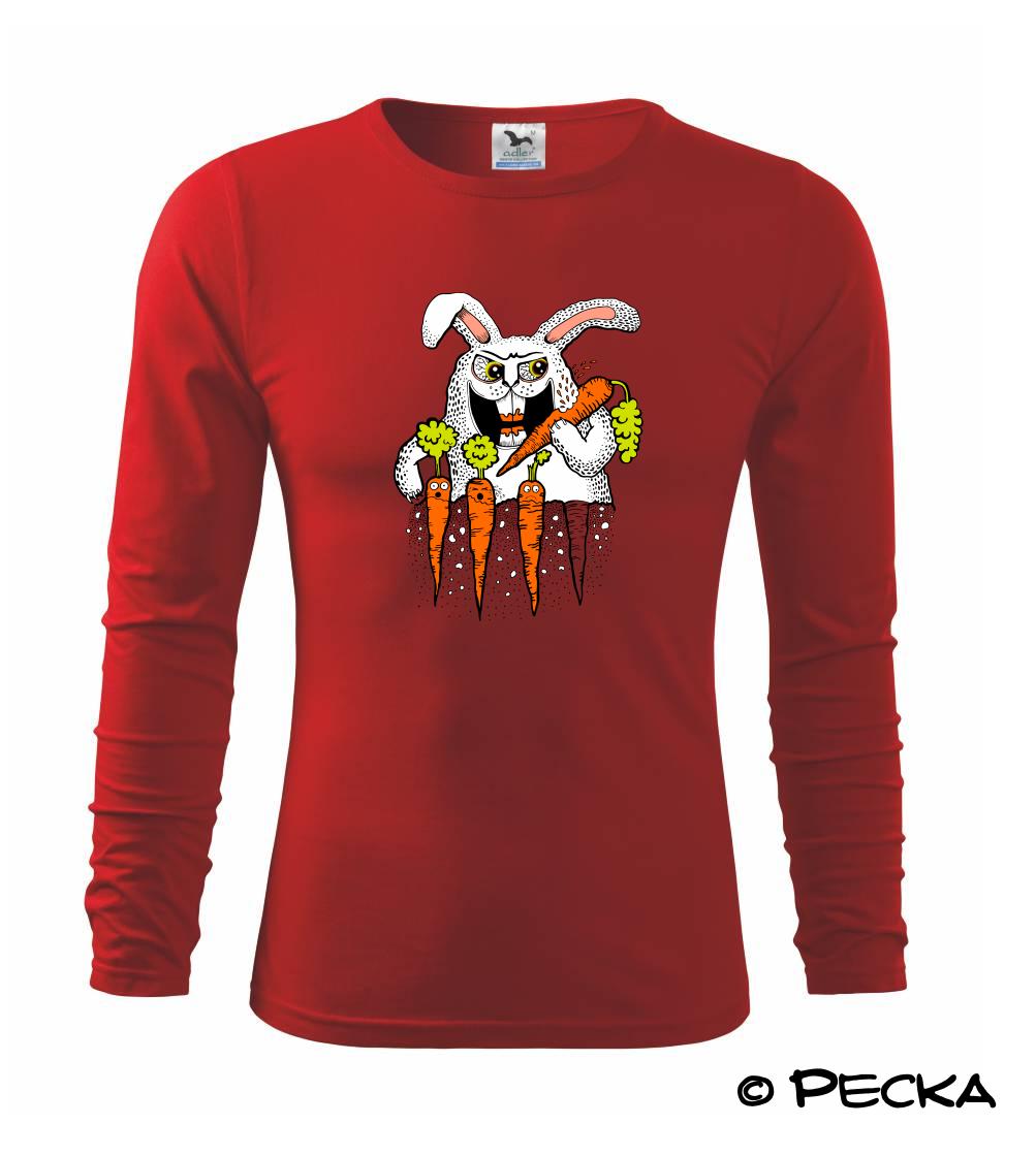 Tričká so zvieratami - Zajac killer (Pecka design) - Tričko detské Long Sleeve