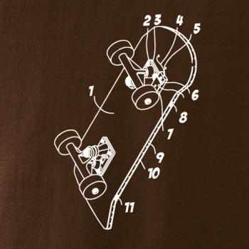 Skateboard nákres dosky