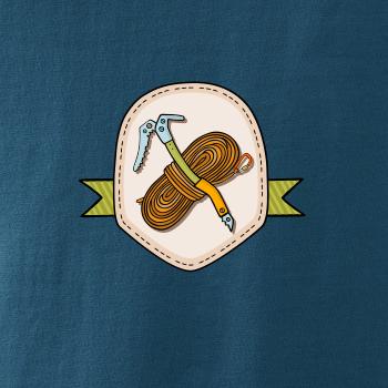 Horolezecké lano a cepín