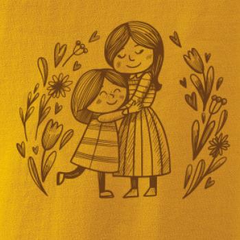 Matka a dcéra v objatí