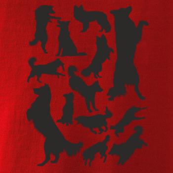 Border kólia siluety