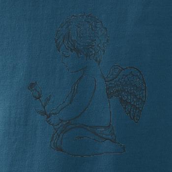 Anjel kresleny s ruží