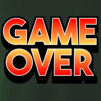 Game over - nápis farebný
