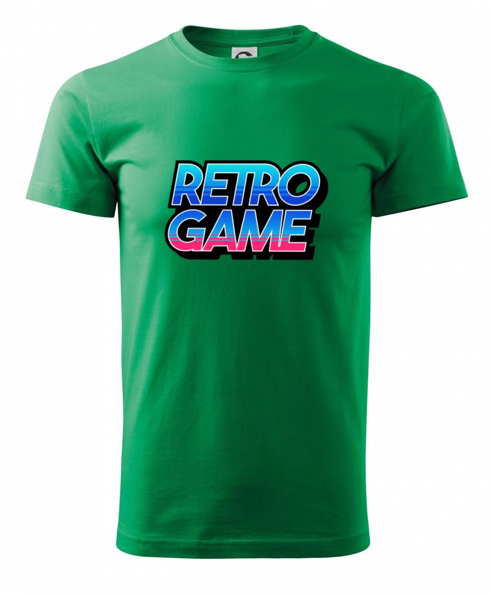 Retro game nápis farebný Retro game nápis farebný