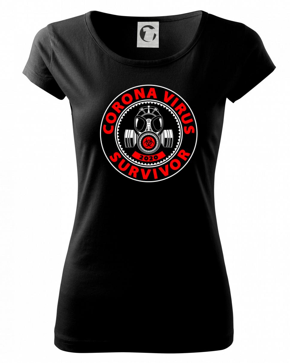 Corona survivor logo - Dámske tričko Pure