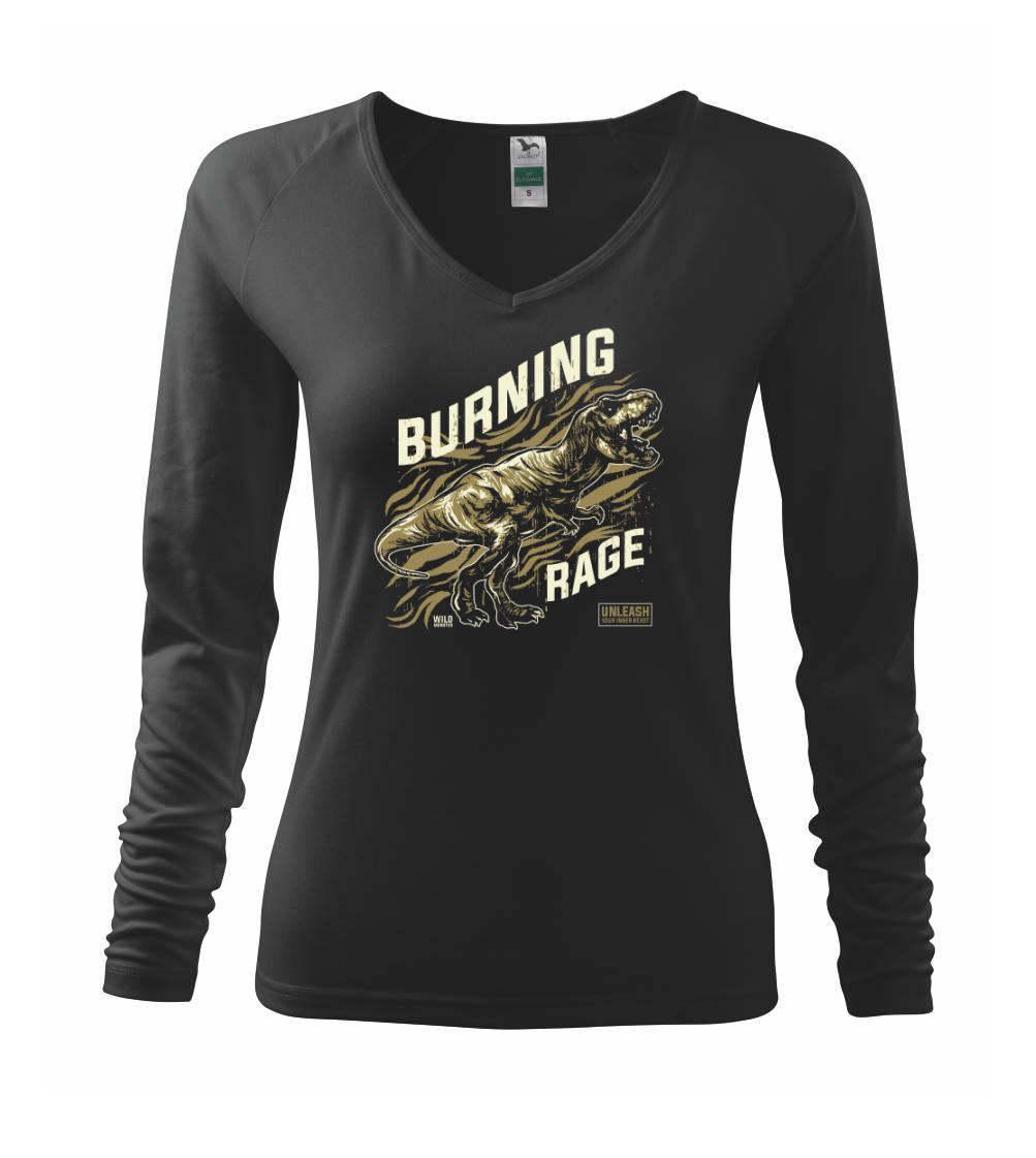 Tričká so zvieratami - Trex rage - Tričko dámske Elegance