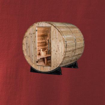 Vonkajšia sauna z boku