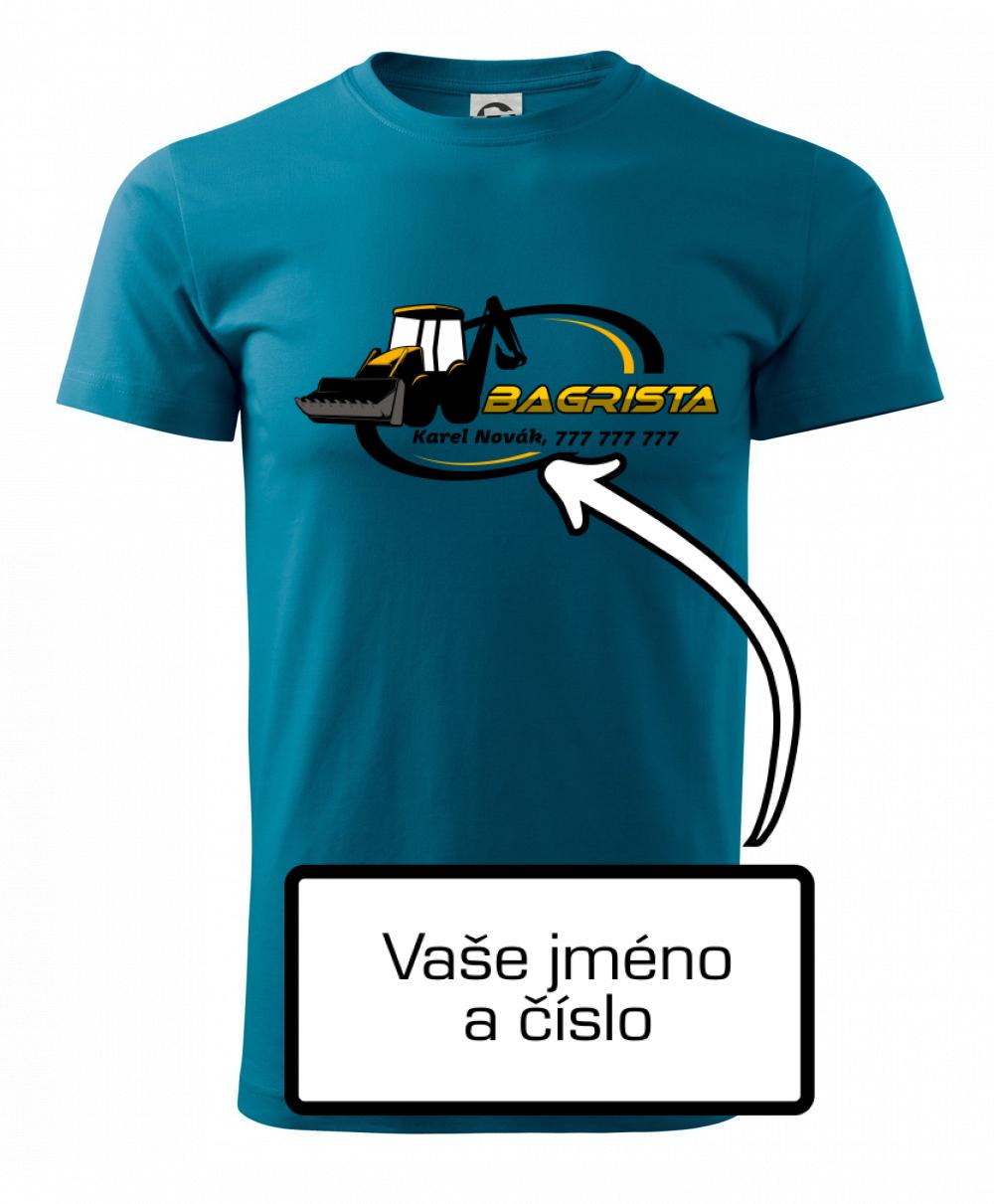 Bagrista v kruhu - vlastný nápis Bagrista v kruhu - vlastný nápis