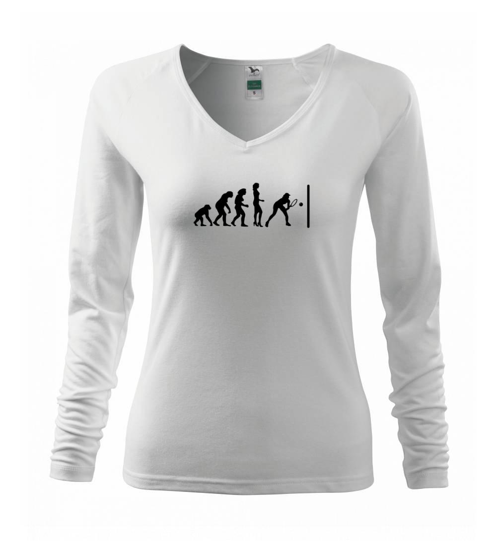 Tričká s motívom Squash - Evolution squash muž-žena - Tričko dámske Elegance
