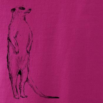 Surikata čierna kresba Surikata čierna kresba