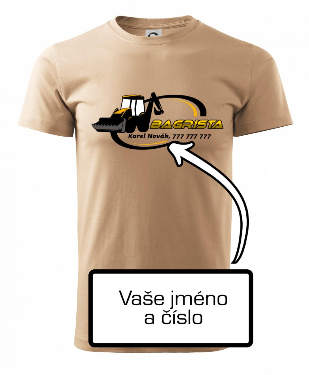 Bagrista v kruhu - vlastný nápis Bagrista v kruhu - vlastný nápis
