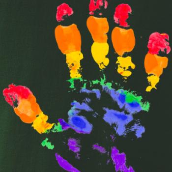 LGBT hand print