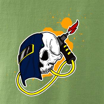 Zvárač - kreslená lebka